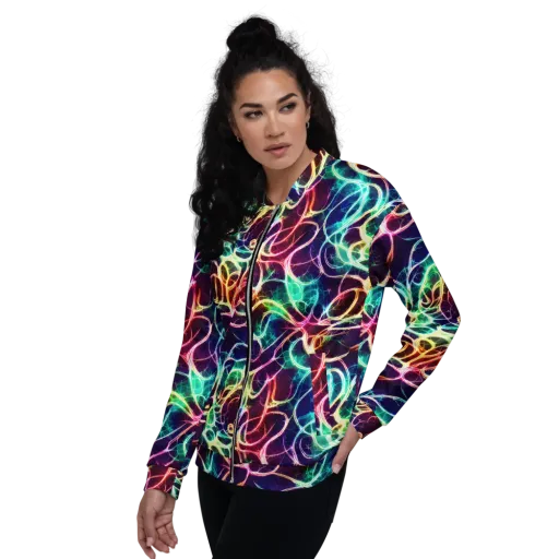 Electric Lace on a Bomber Jacket