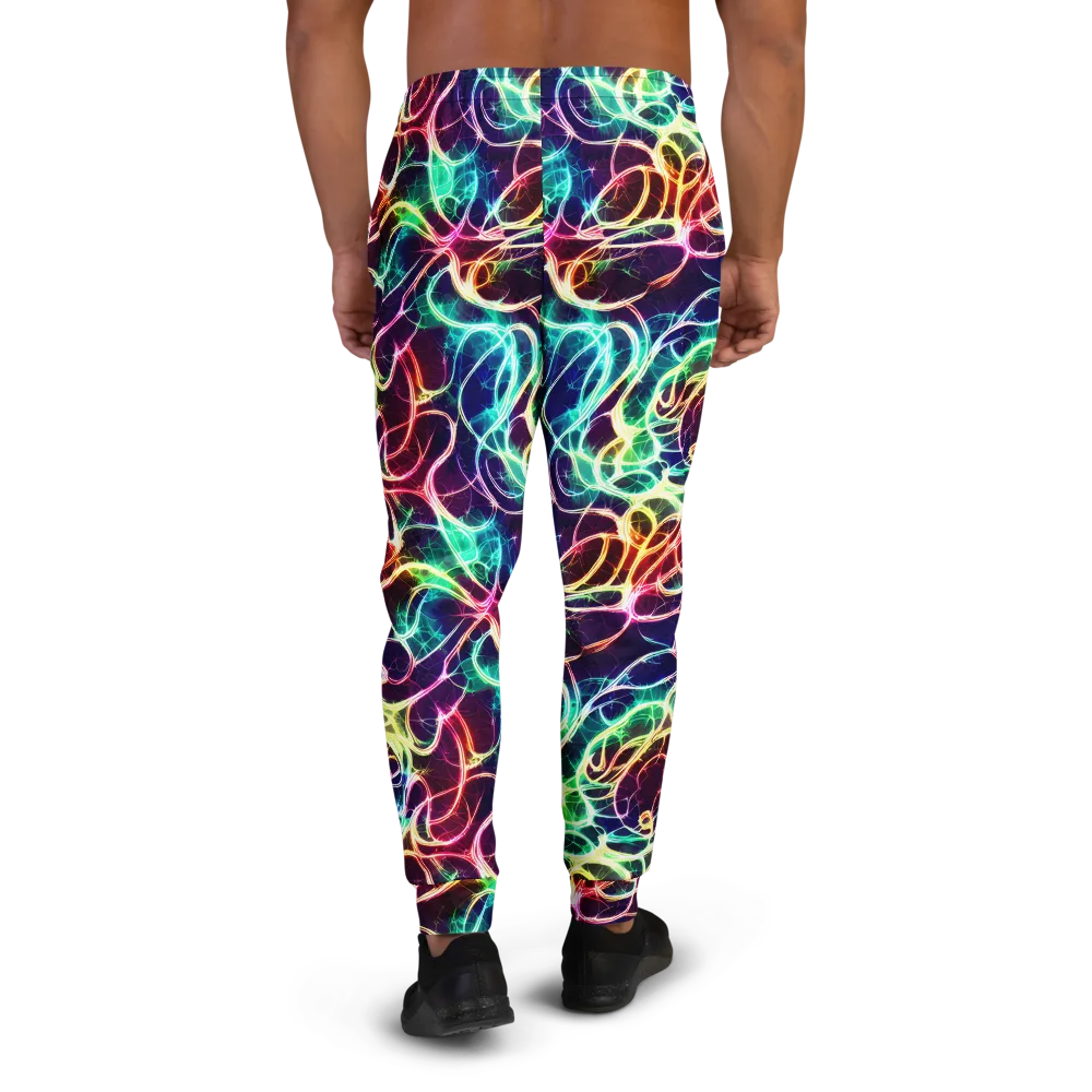 Electric Lace on Men's Joggers — Back