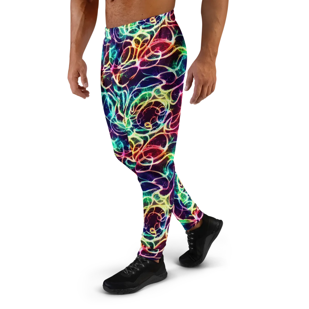 Electric Lace on Men's Joggers — Left