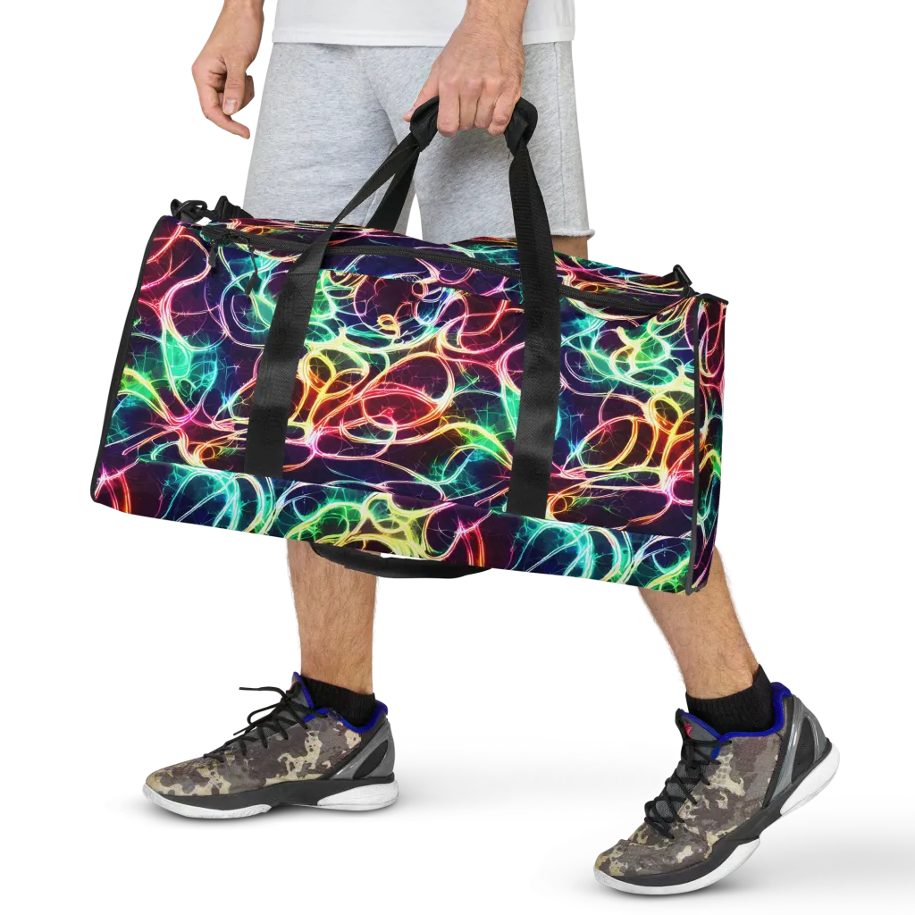 Electric Lace on Duffle Bag — Front