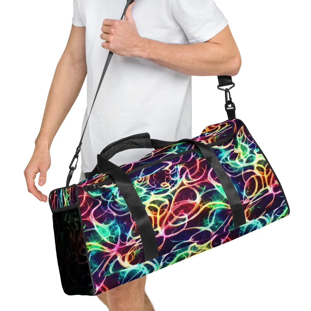 Electric Lace on Duffle Bag — Right Front