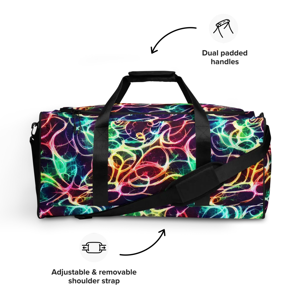Electric Lace on Duffle Bag — Front