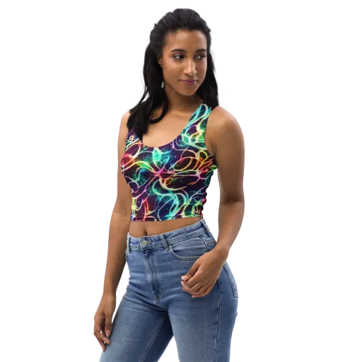 Electric Lace on a Crop Top