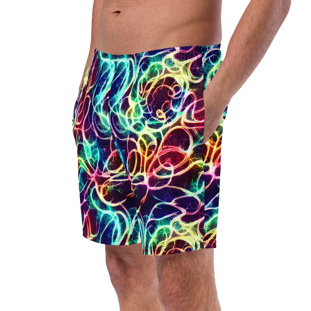 Electric Lace on Swim Trunks — Left Front