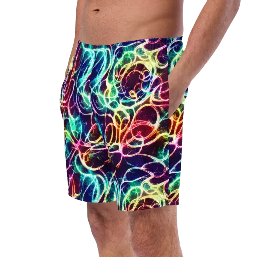 Electric Lace on a Swim Trunks