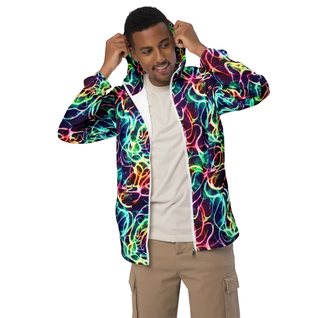 Electric Lace on Men's Windbreaker — Front