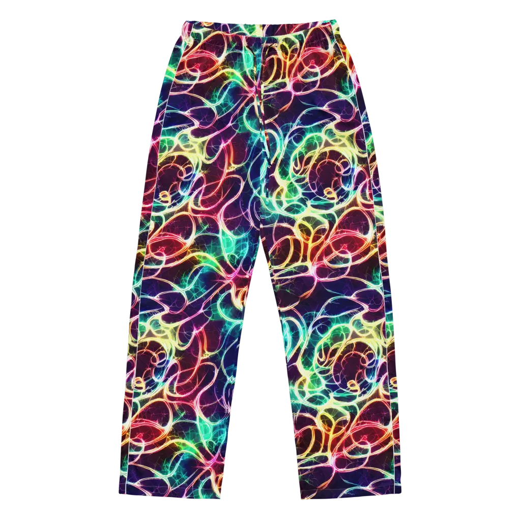 Electric Lace on Women's Pajama Pants — Front