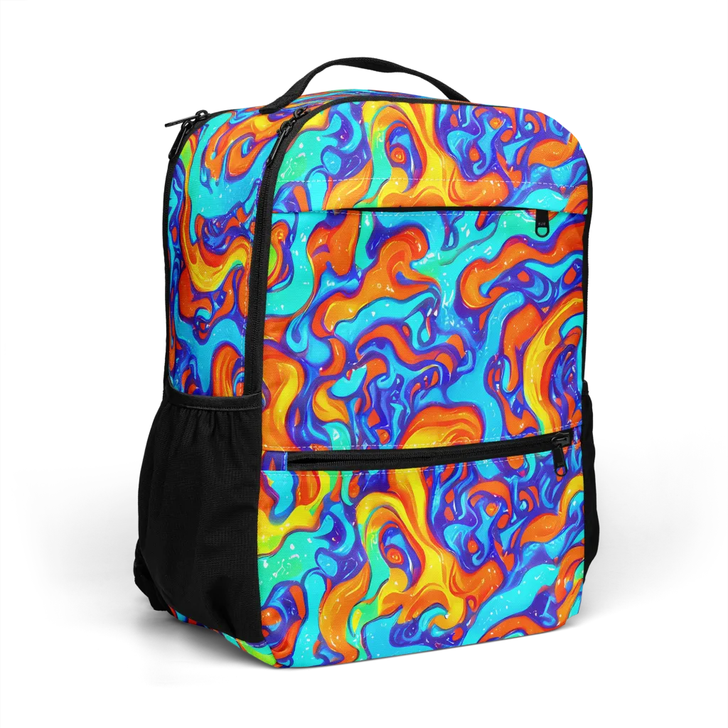 Painted Pulse on Utility Backpack — Right Front
