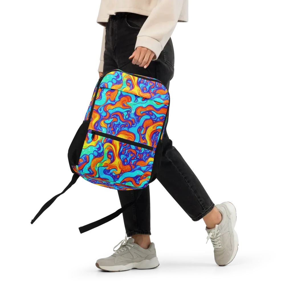 Painted Pulse on Utility Backpack — Front
