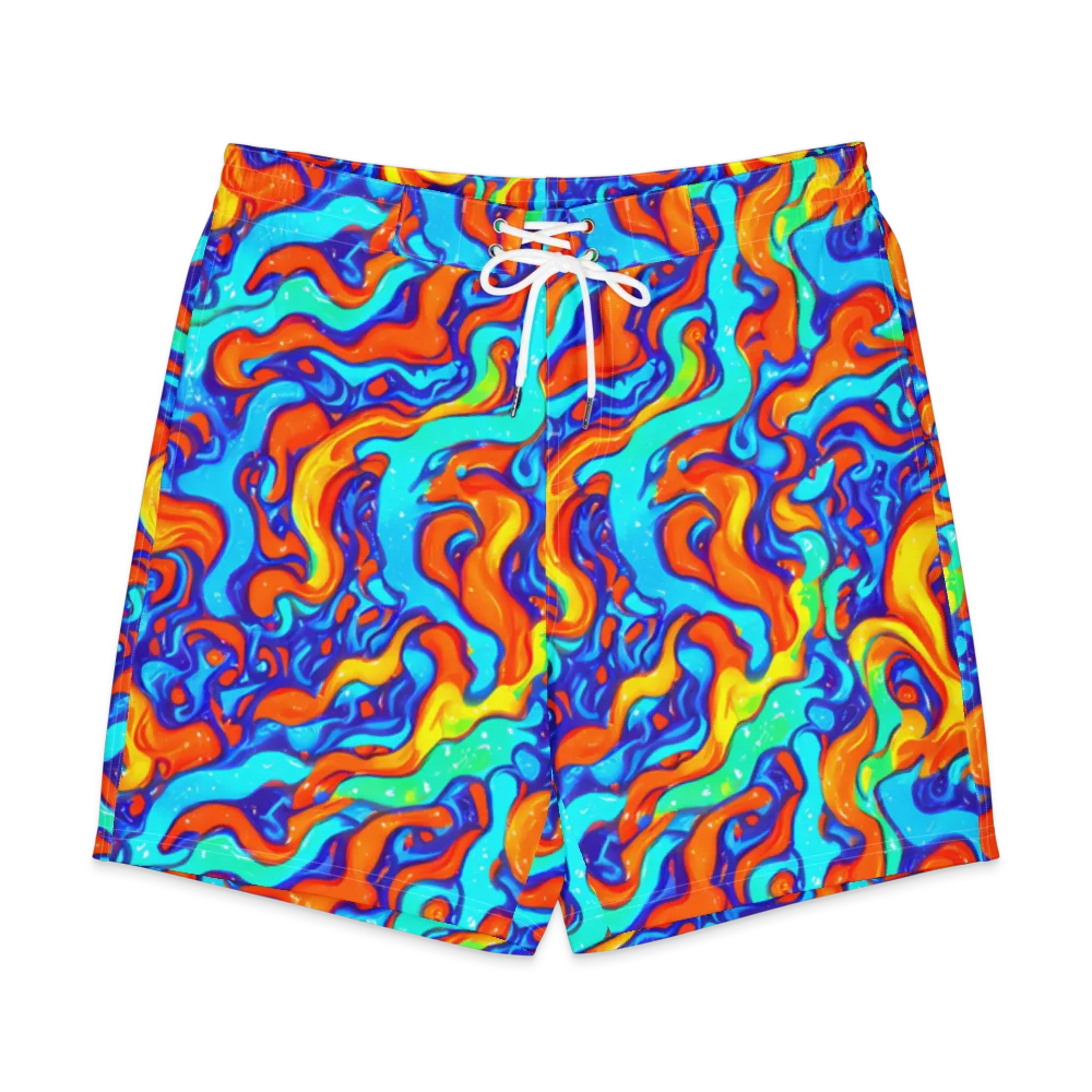 Painted Pulse on Men's Board Shorts — Front