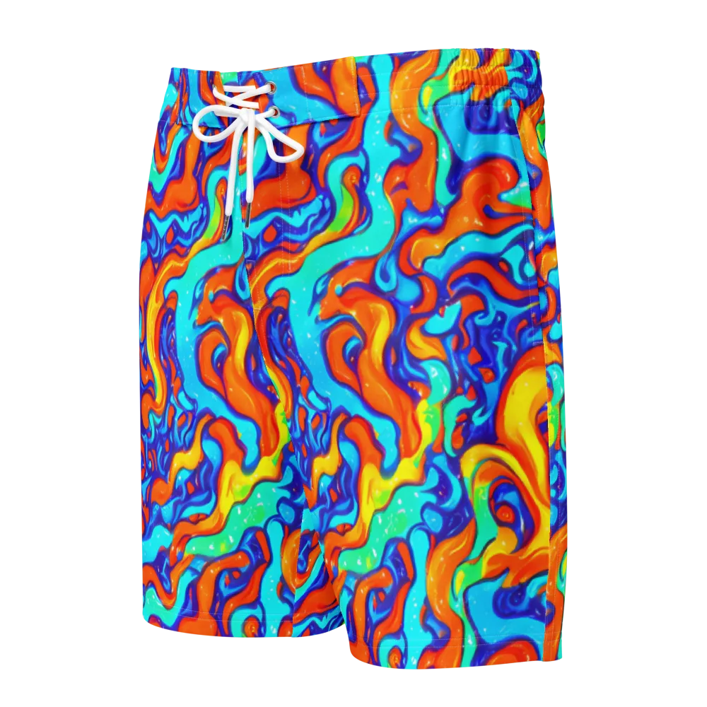 Painted Pulse on Men's Board Shorts — Front