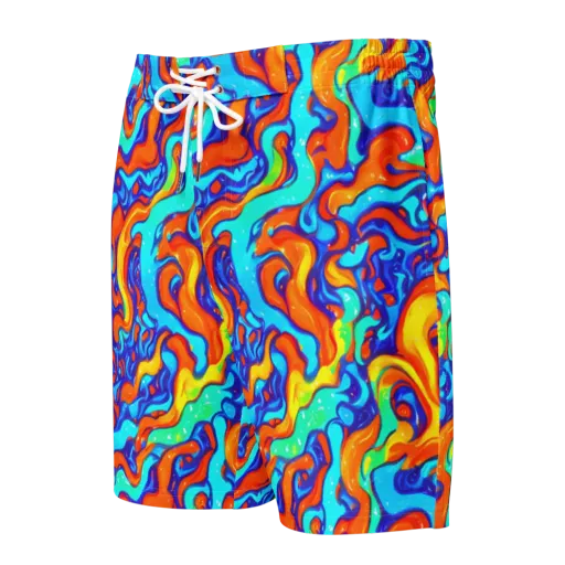 Painted Pulse on a Men's Board Shorts