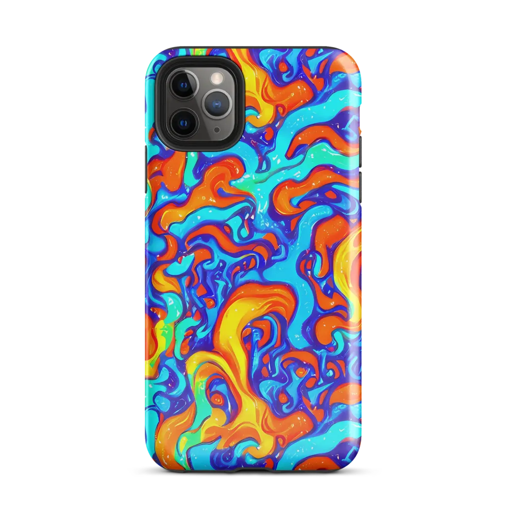 Painted Pulse on Tough Case for iPhone® — Front