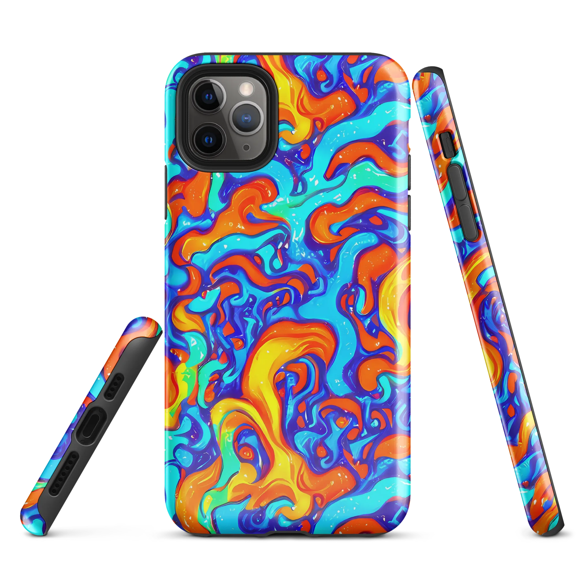 Painted Pulse on Tough Case for iPhone® — Front