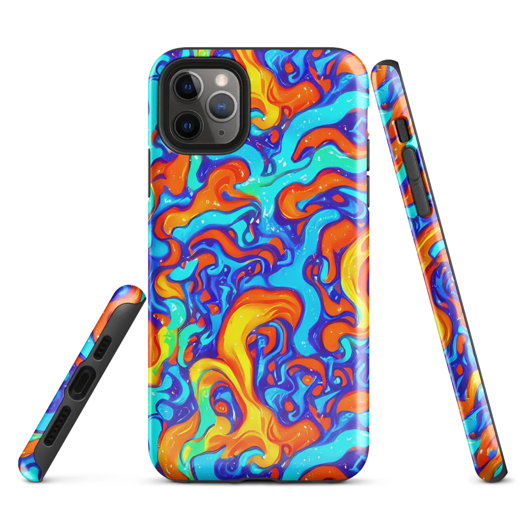 Painted Pulse on Tough Case for iPhone® — Front