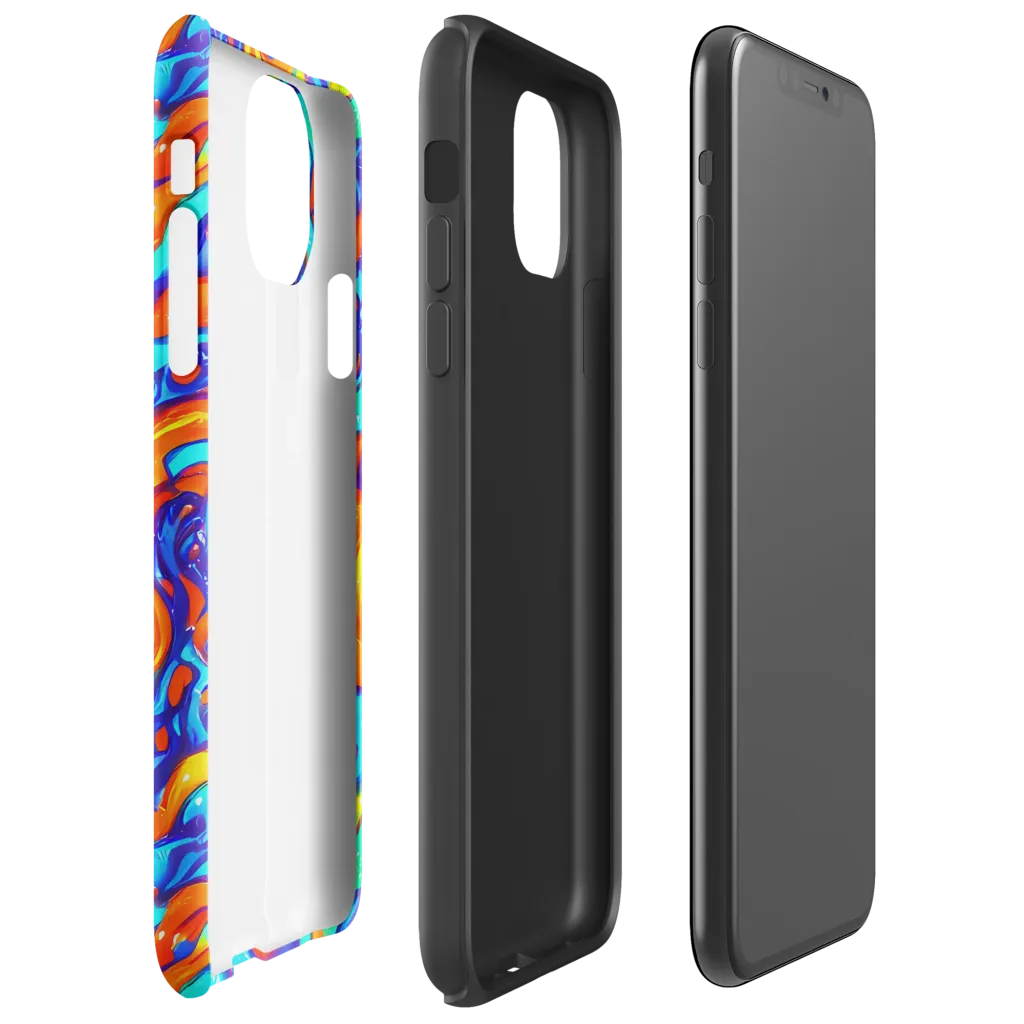 Painted Pulse on Tough Case for iPhone® — Right