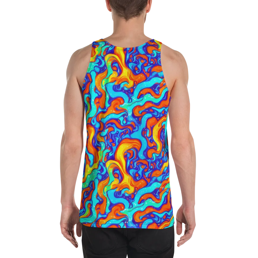 Painted Pulse on Men's Tank Top — Back