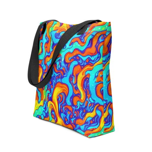Painted Pulse on a Tote Bag