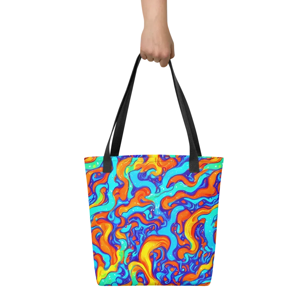 Painted Pulse on Tote Bag — Front
