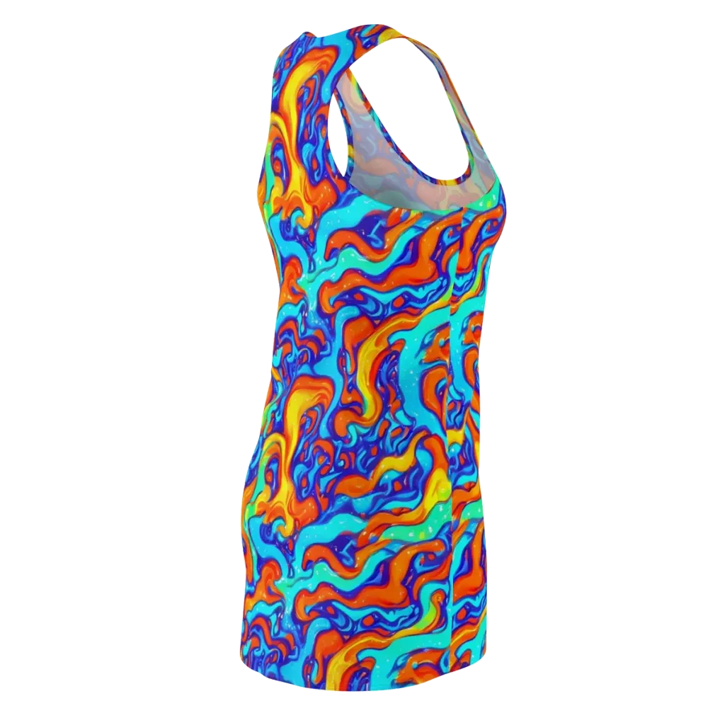 Painted Pulse on Racerback Dress — Back Side