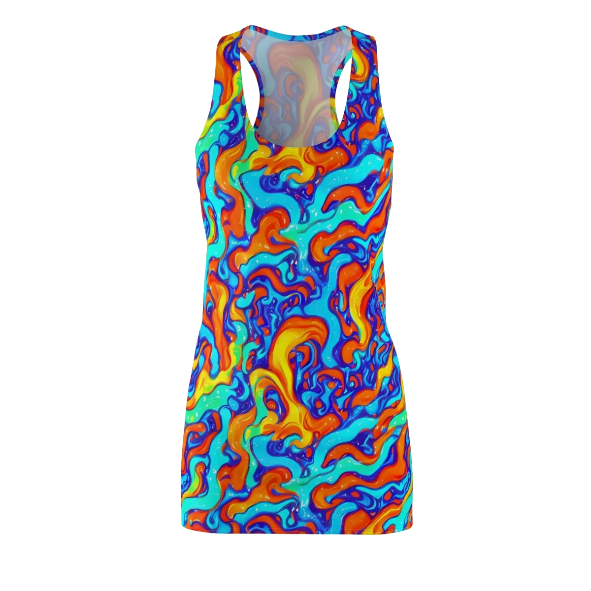 Painted Pulse on Racerback Dress — Front