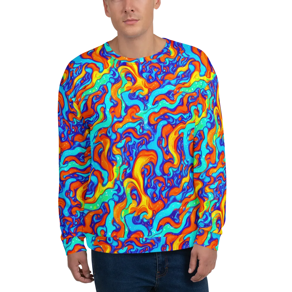 Painted Pulse on Sweatshirt — Front