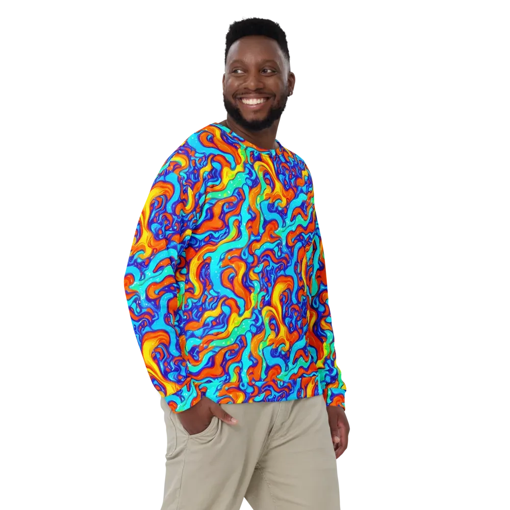Painted Pulse on Sweatshirt — Front