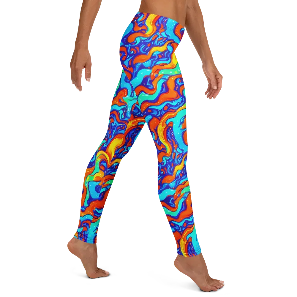 Painted Pulse on Leggings — Right