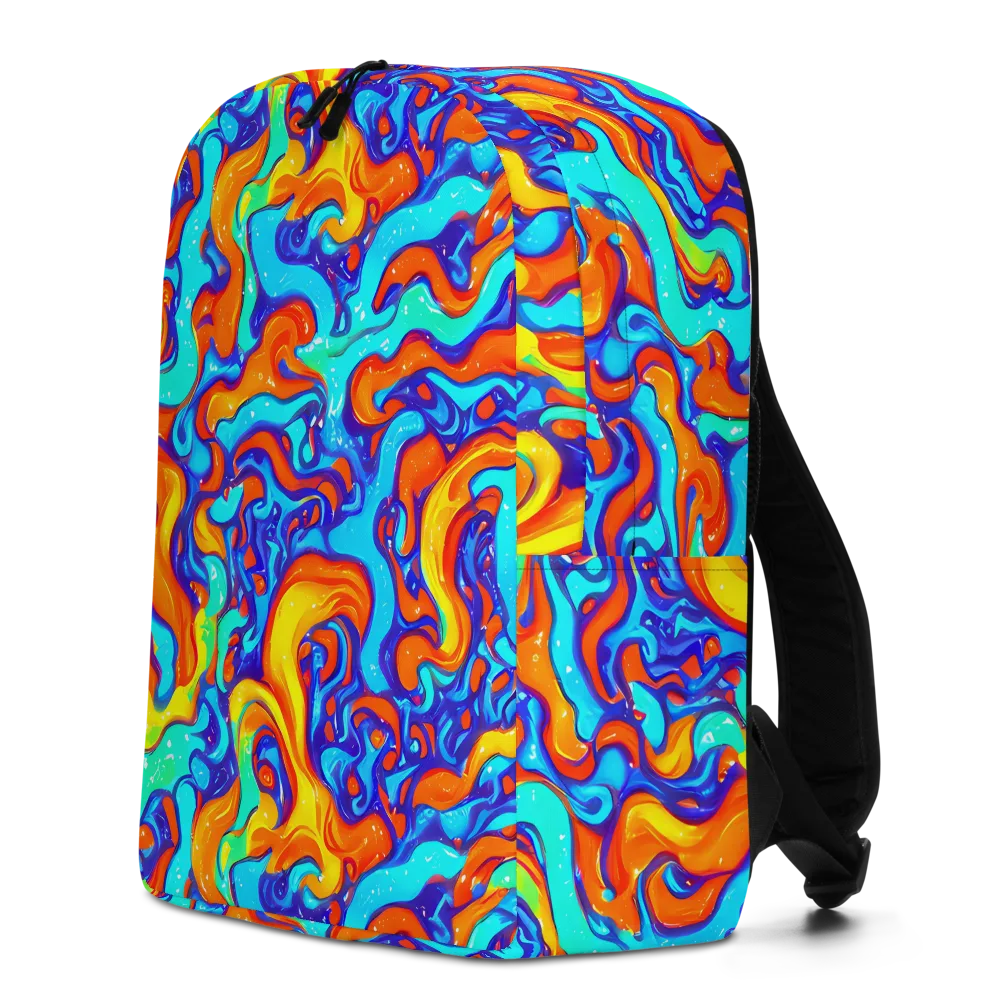 Painted Pulse on Minimalist Backpack — Left