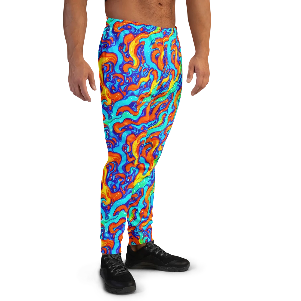 Painted Pulse on Men's Joggers — Right