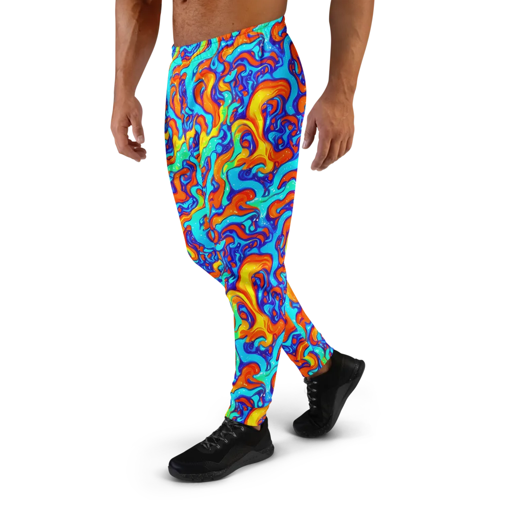 Painted Pulse on Men's Joggers — Left