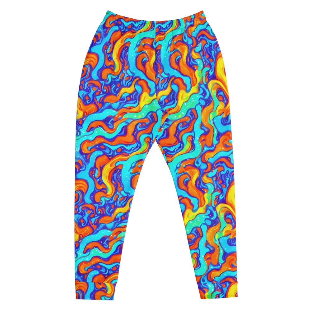 Painted Pulse on Men's Joggers — Front
