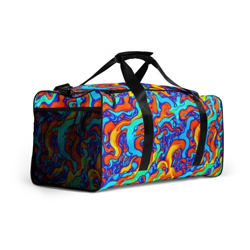 Painted Pulse on a Duffle Bag