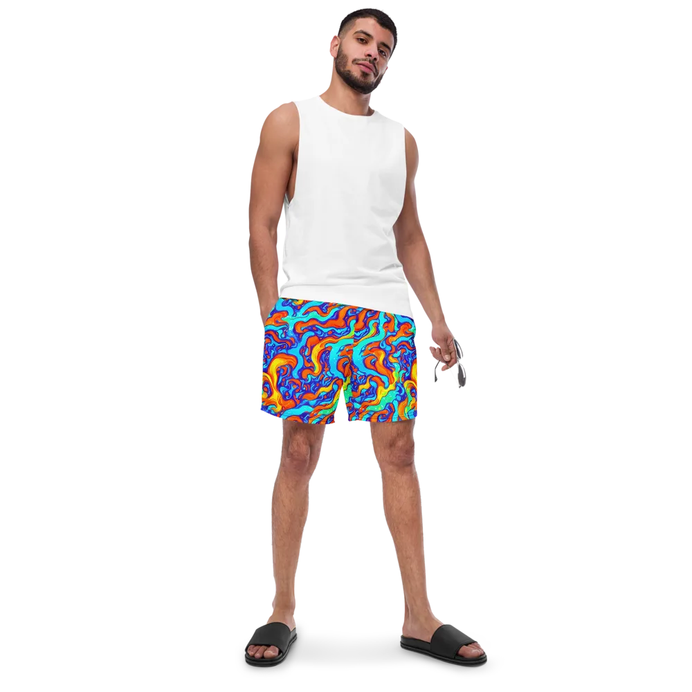 Painted Pulse on Swim Trunks — Front