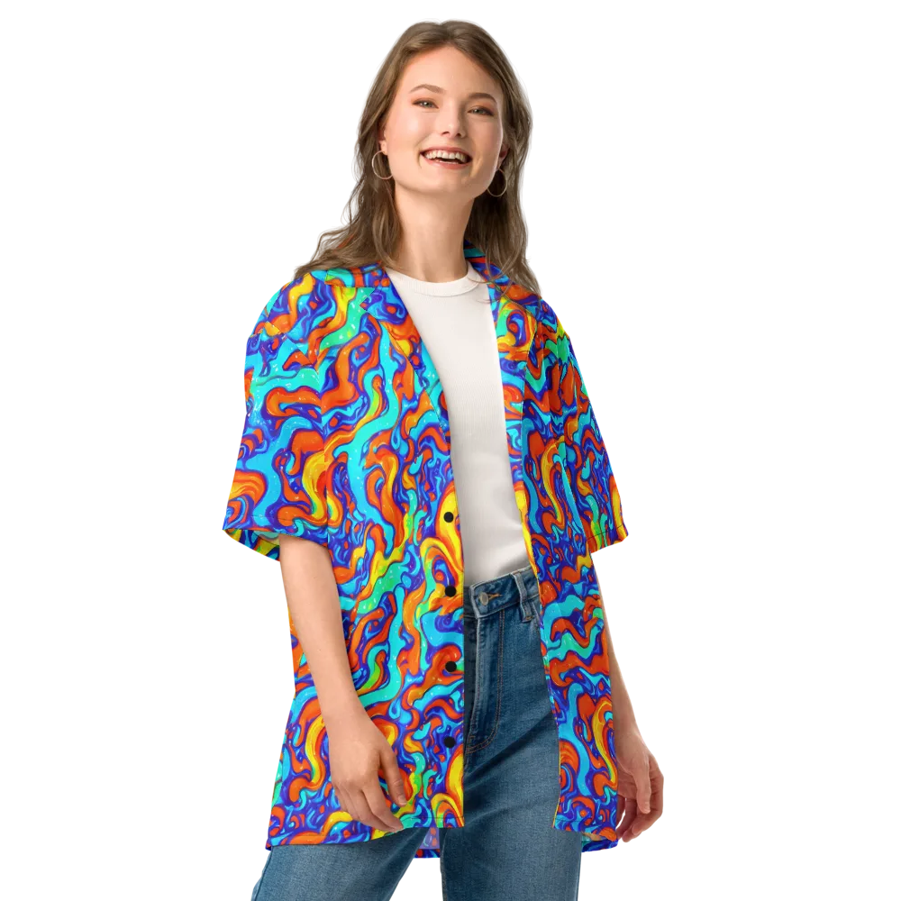 Painted Pulse on Button Shirt — Front
