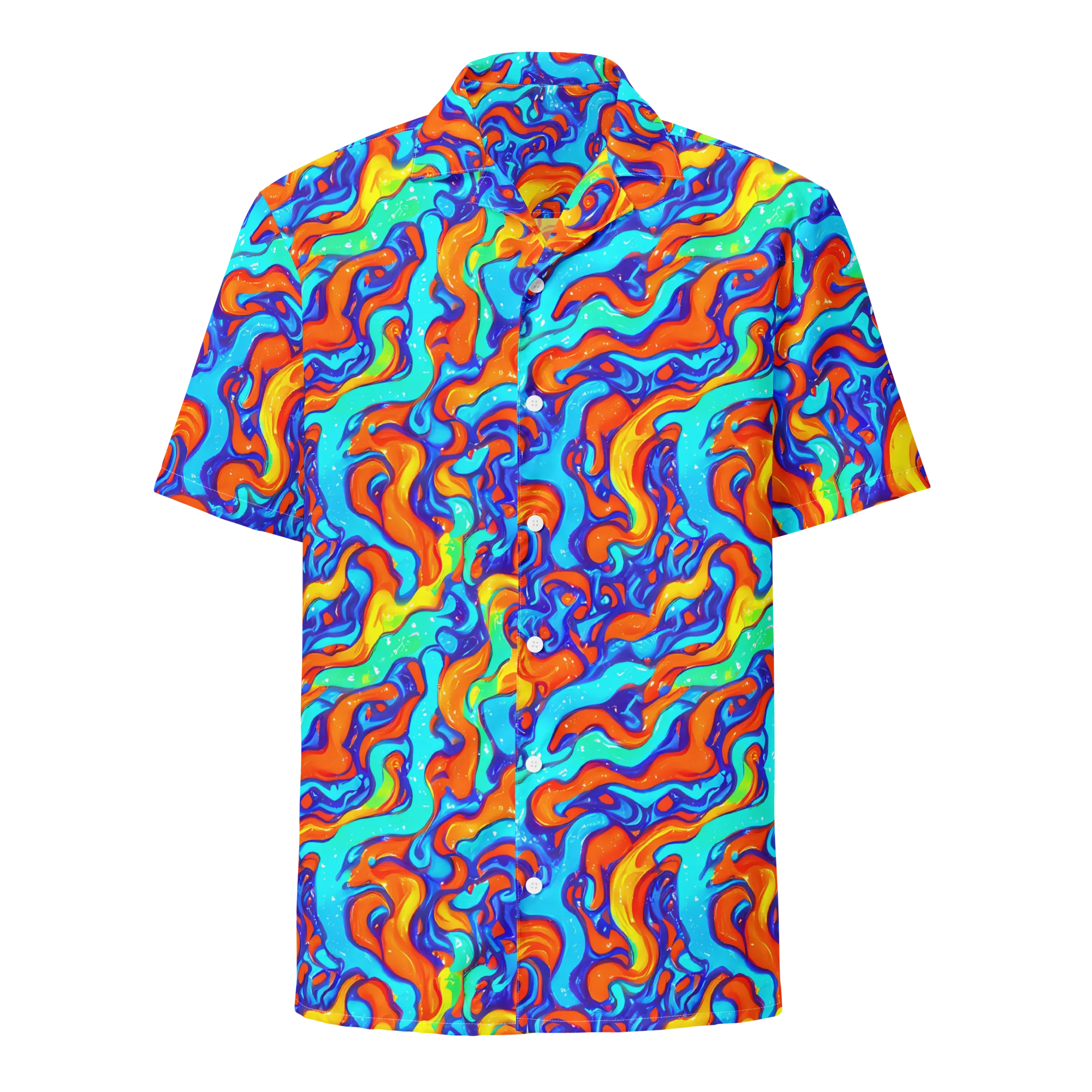 Painted Pulse on Button Shirt — Front