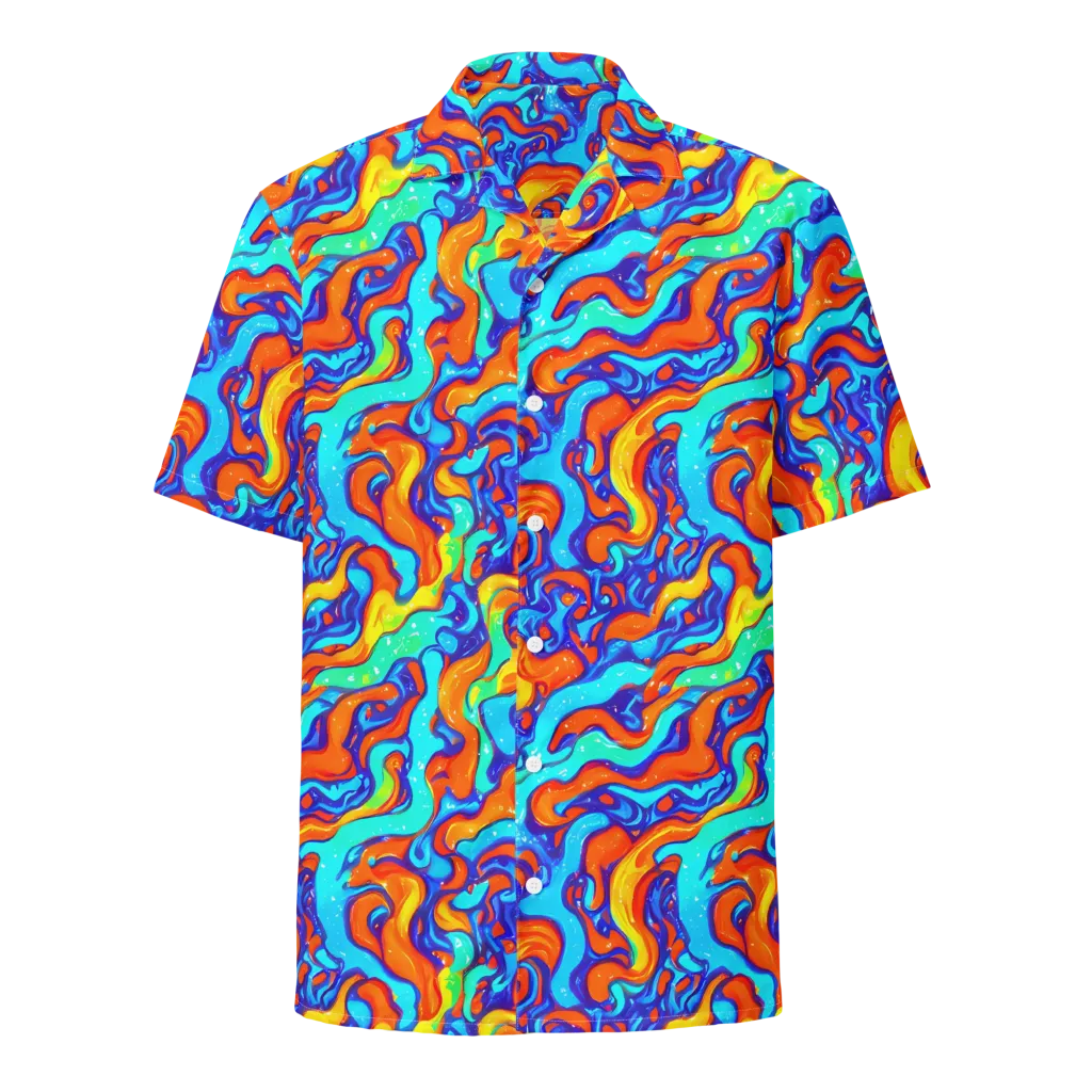 Painted Pulse on Button Shirt — Front