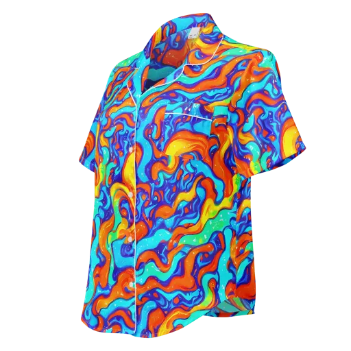 Painted Pulse on a Women's Short Sleeve Pajama Top