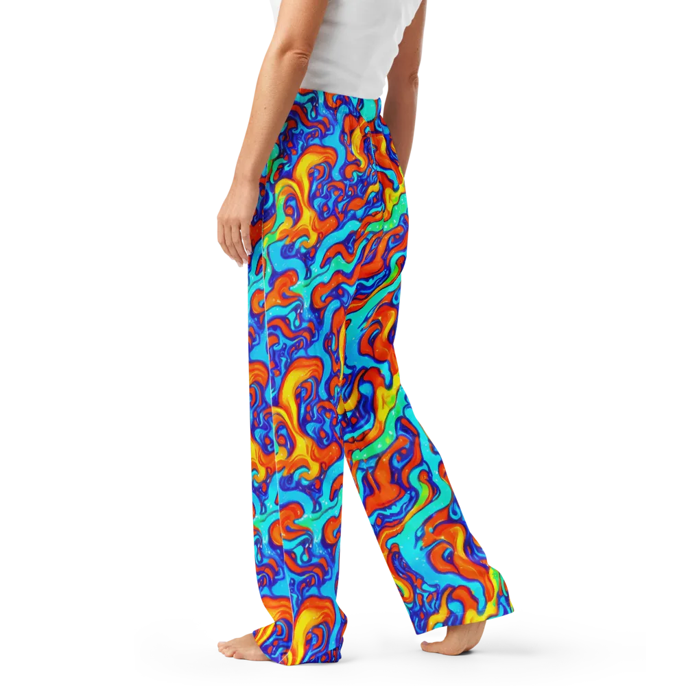 Painted Pulse on Women's Pajama Pants — Left