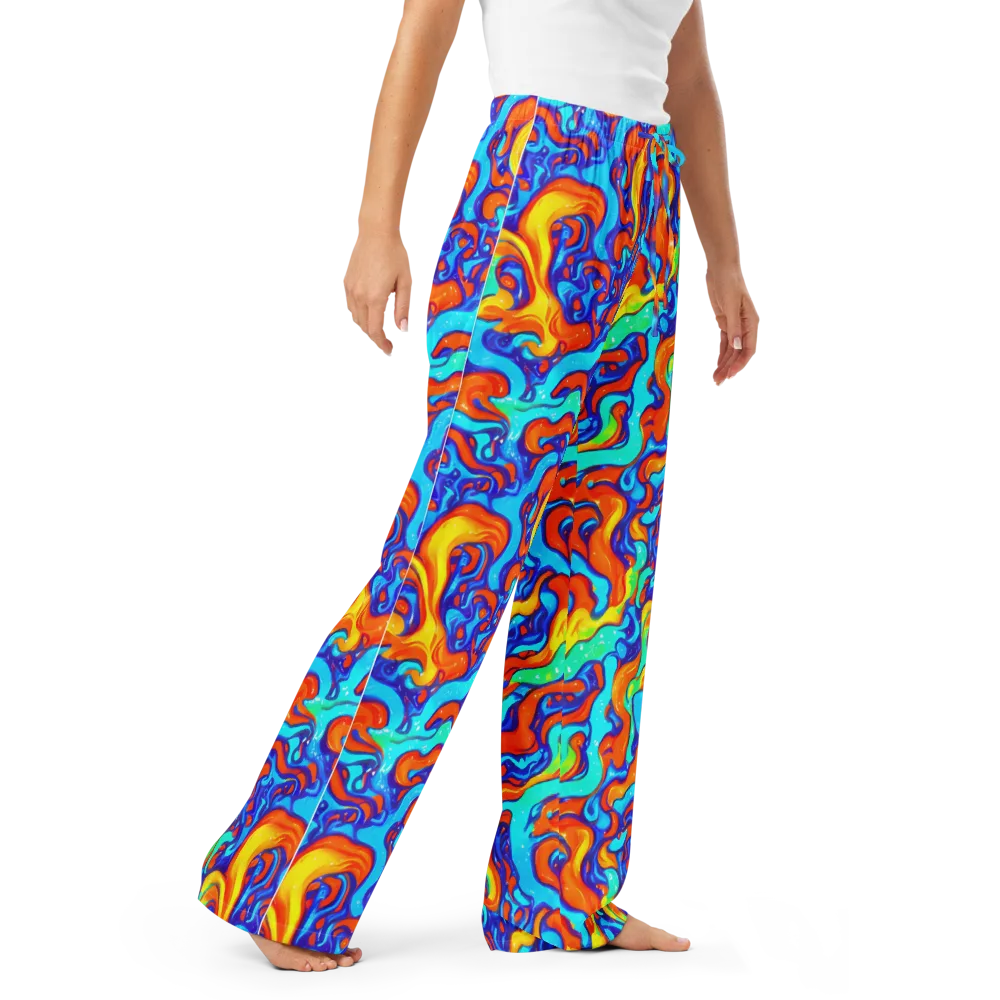 Painted Pulse on Women's Pajama Pants — Right Front