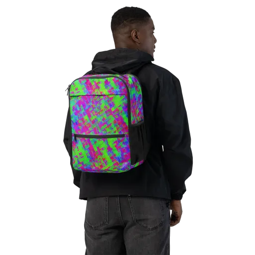 Neon Tapestry on a Utility Backpack