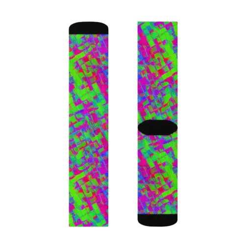 Neon Tapestry on a Socks