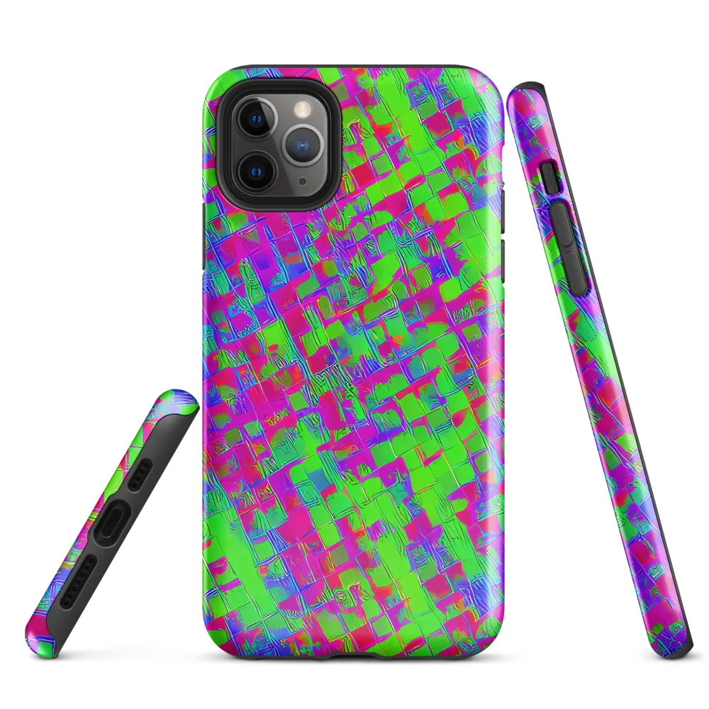 Neon Tapestry on Tough Case for iPhone® — Front