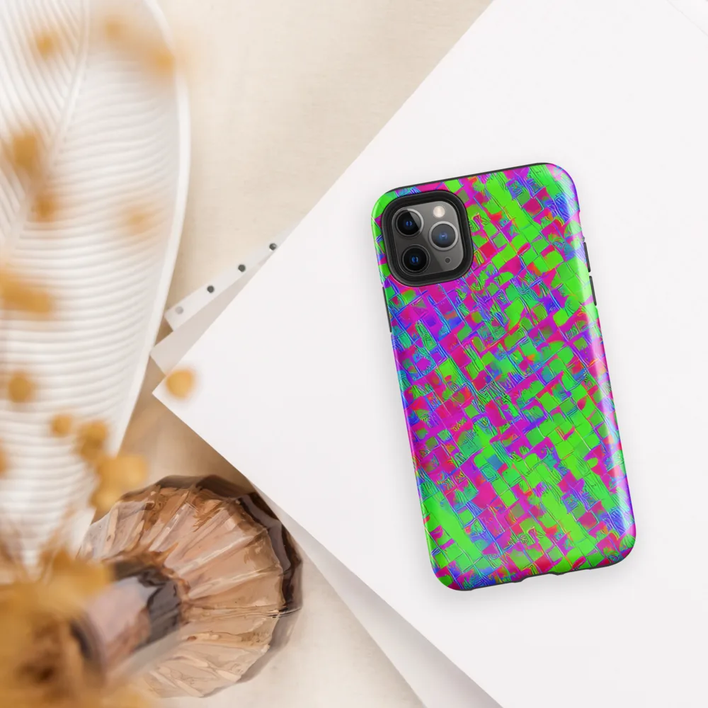 Neon Tapestry on Tough Case for iPhone® — Front
