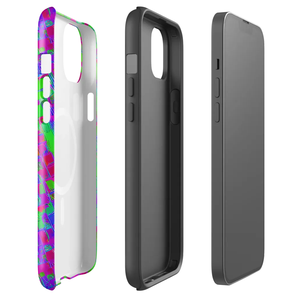 Neon Tapestry on MagSafe Tough Case for iPhone® — Front