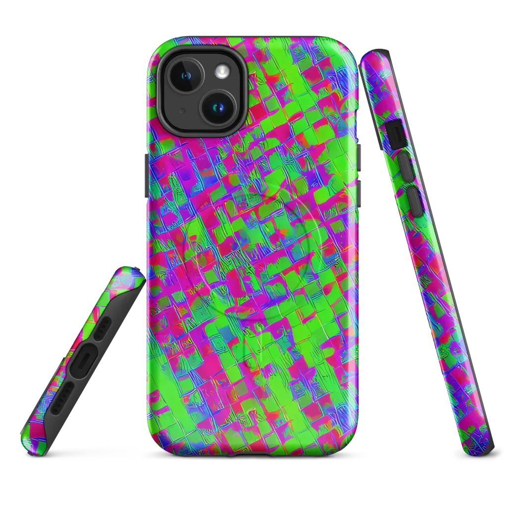 Neon Tapestry on MagSafe Tough Case for iPhone® — Front
