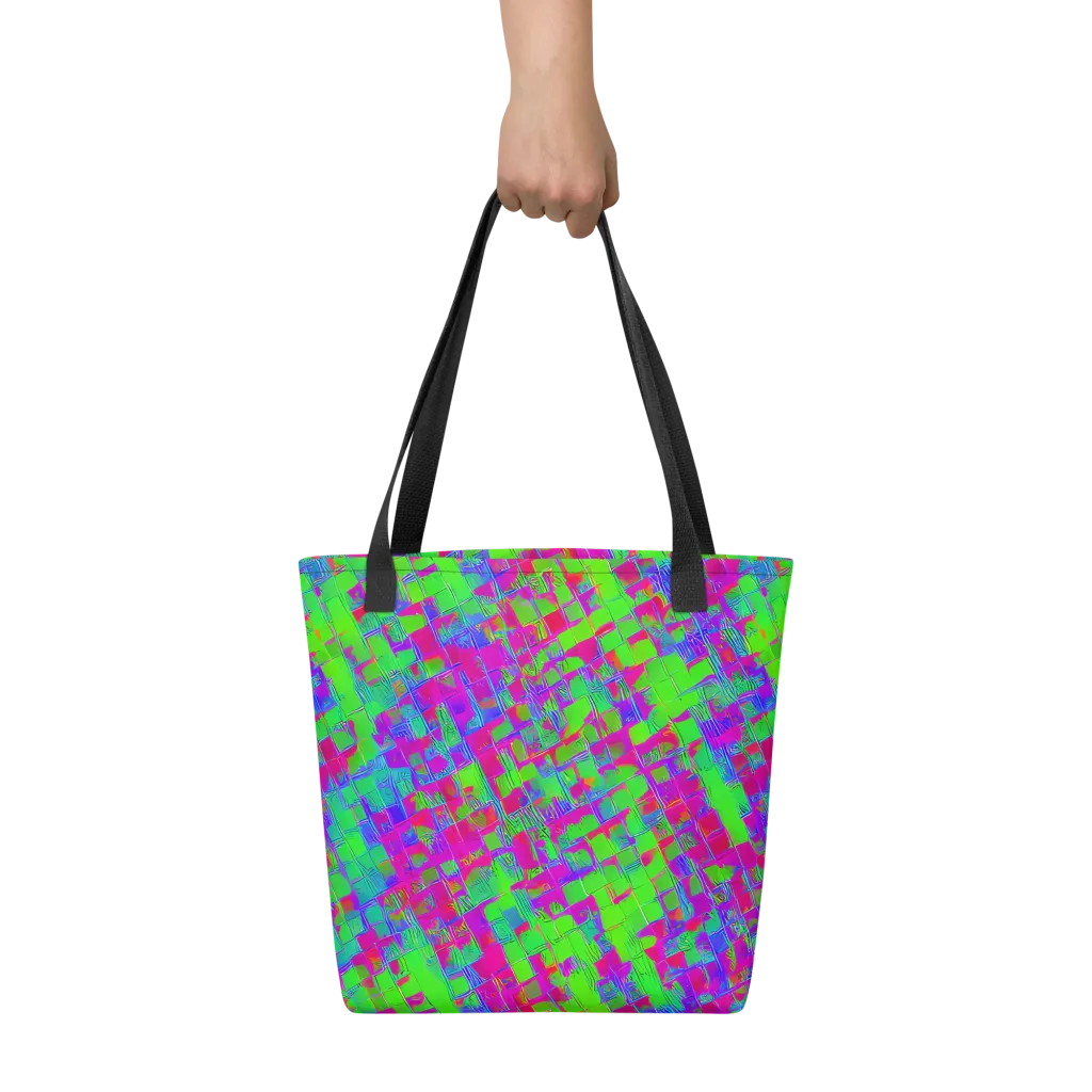 Neon Tapestry on Tote Bag — Front