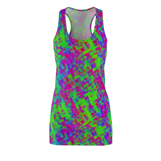 Neon Tapestry on a Racerback Dress