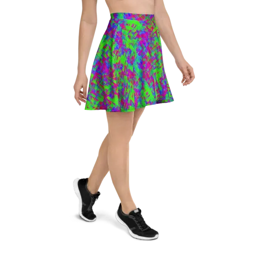 Neon Tapestry on a Skater Skirt