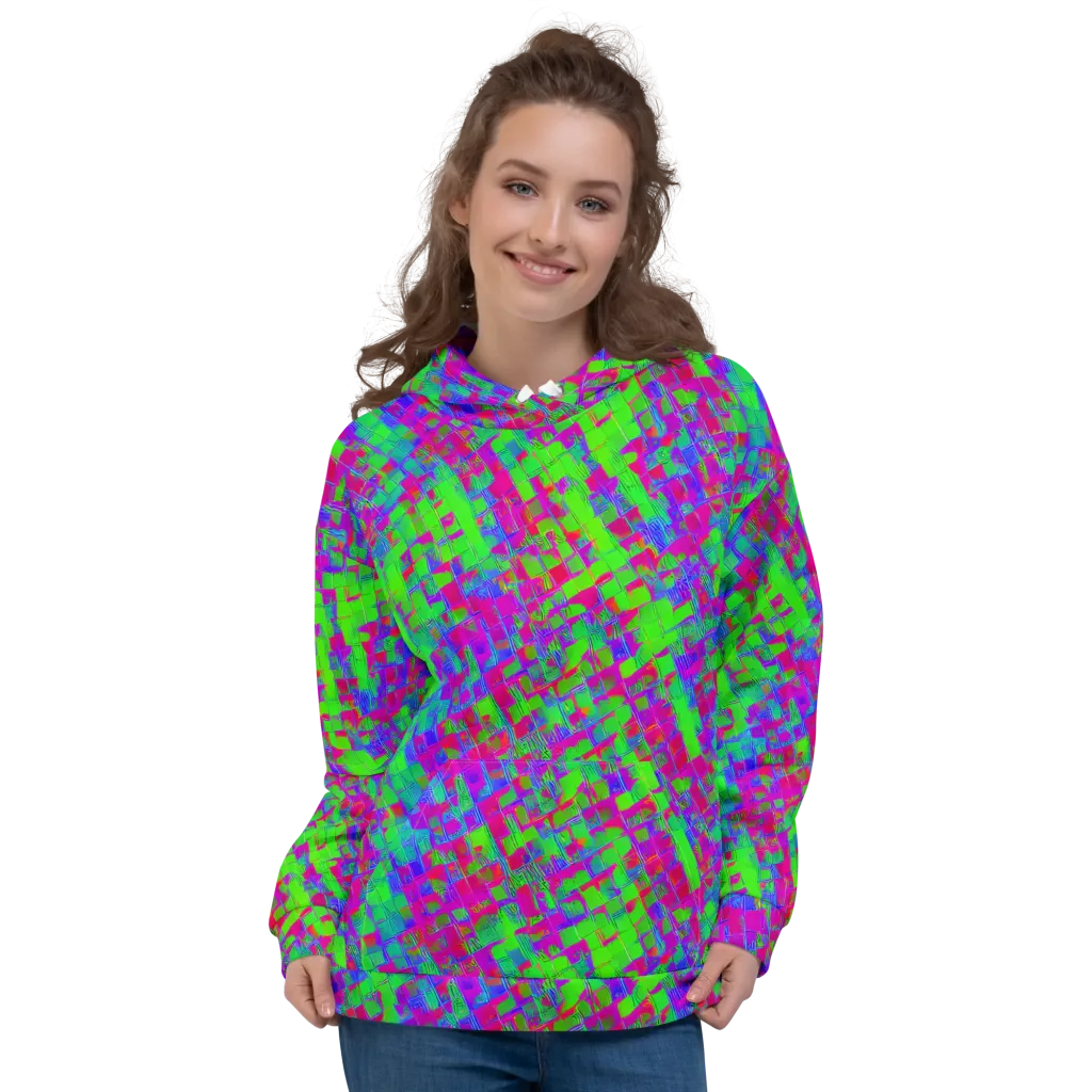 Neon Tapestry on Hoodie — Front